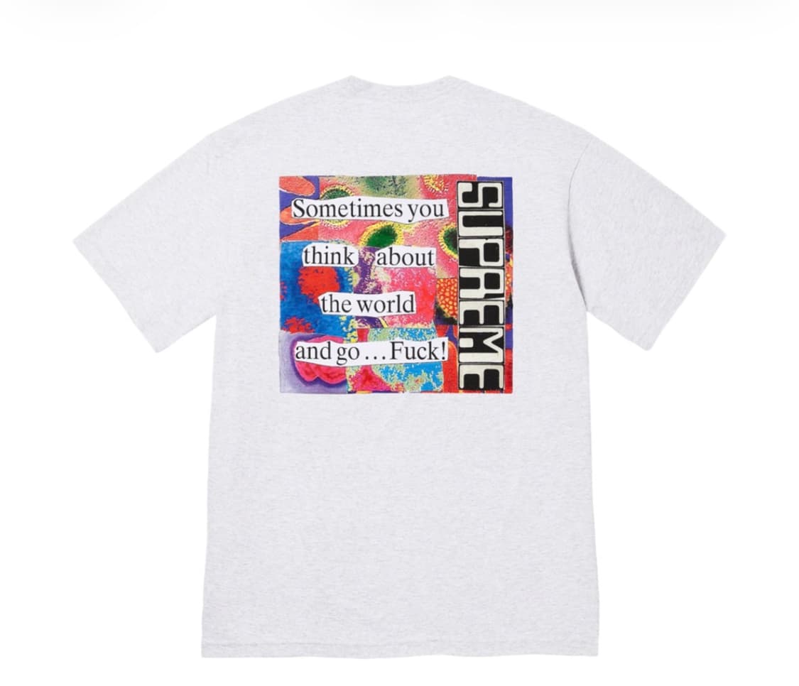 슈프림 스태틱 티셔츠 애쉬 그레이 S 상품이미지2