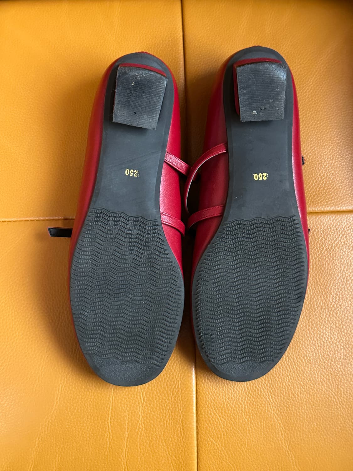 Amelie 아멜리에 Anthea 양가죽 메리제인 레드 250 상품이미지4