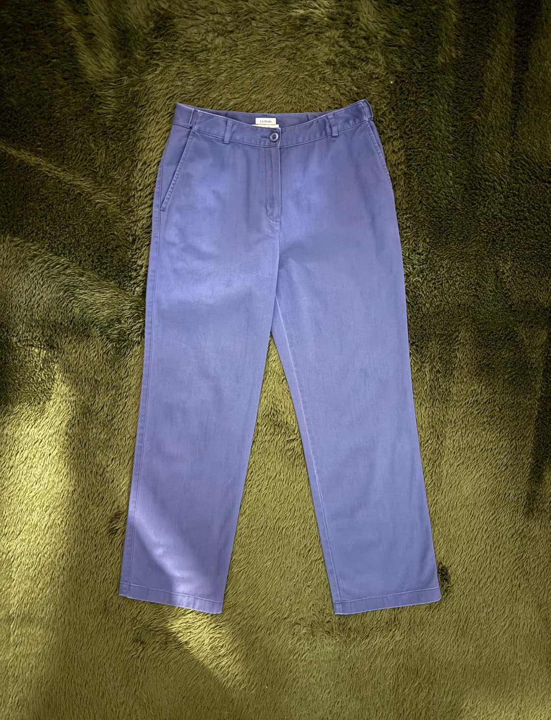 L.L.Bean 엘엘빈 재팬 클래식 핏 워시드 코튼 치노 팬츠 블루 상품이미지1