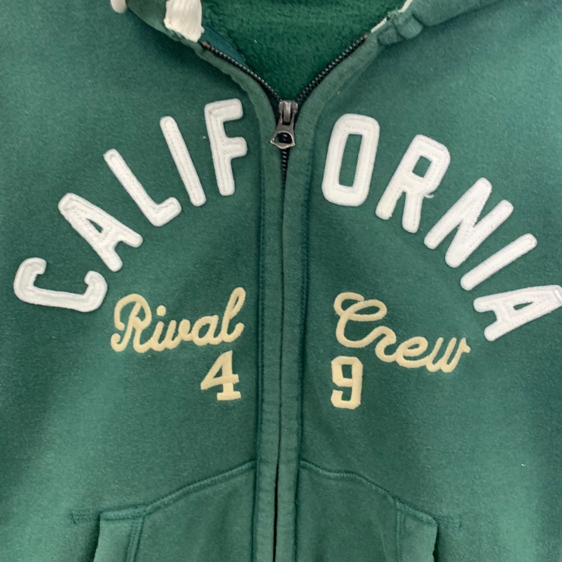 후아유 y2k 와투케 그린 후드집업 상품이미지4