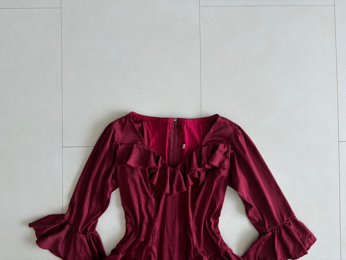 bell sleeve ruffle top 상품이미지2