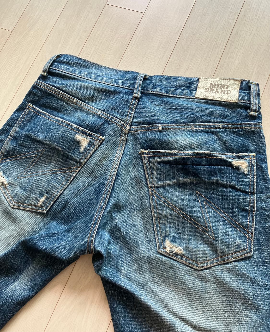 미니브랜드 찢청 상품이미지2