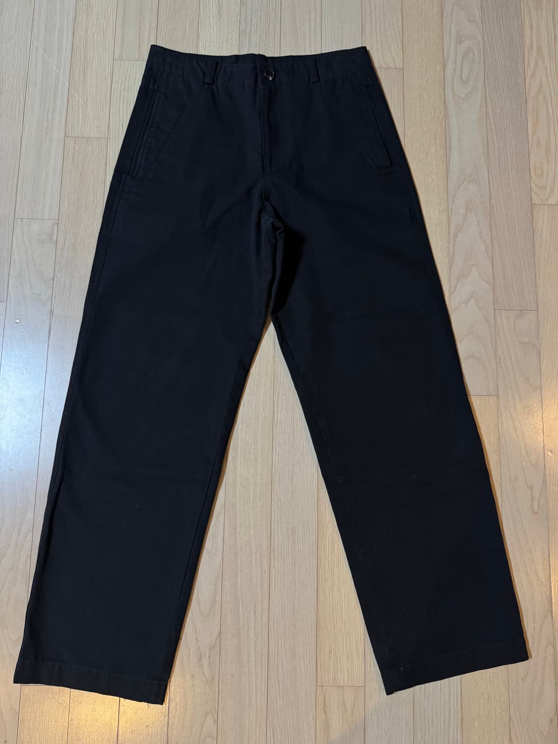 (48) aieul 아이엘 p stitch trousers black 상품이미지3