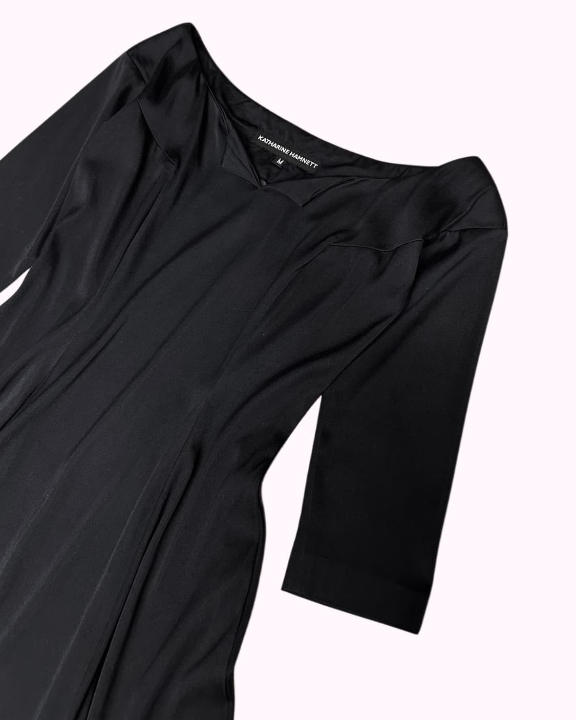 KATHARINE HAMNETT black rayon dress 상품이미지2