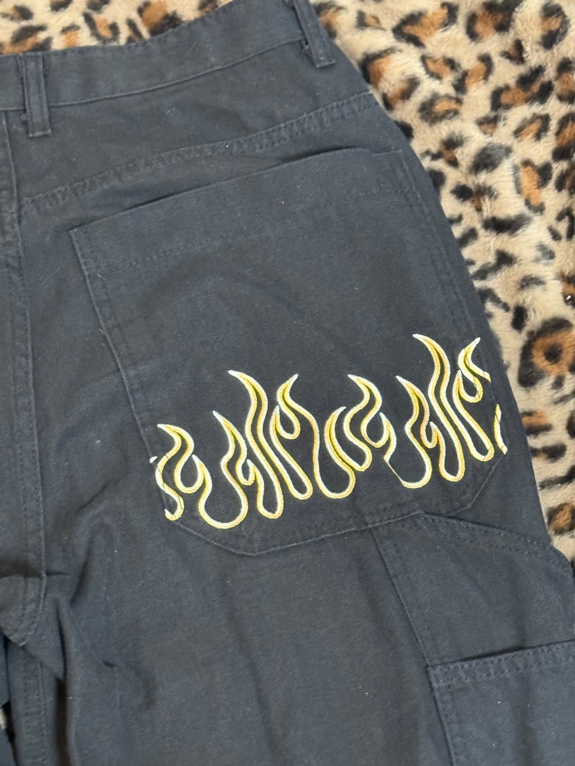 빈티지 와이드 블랙 데님 상품이미지3