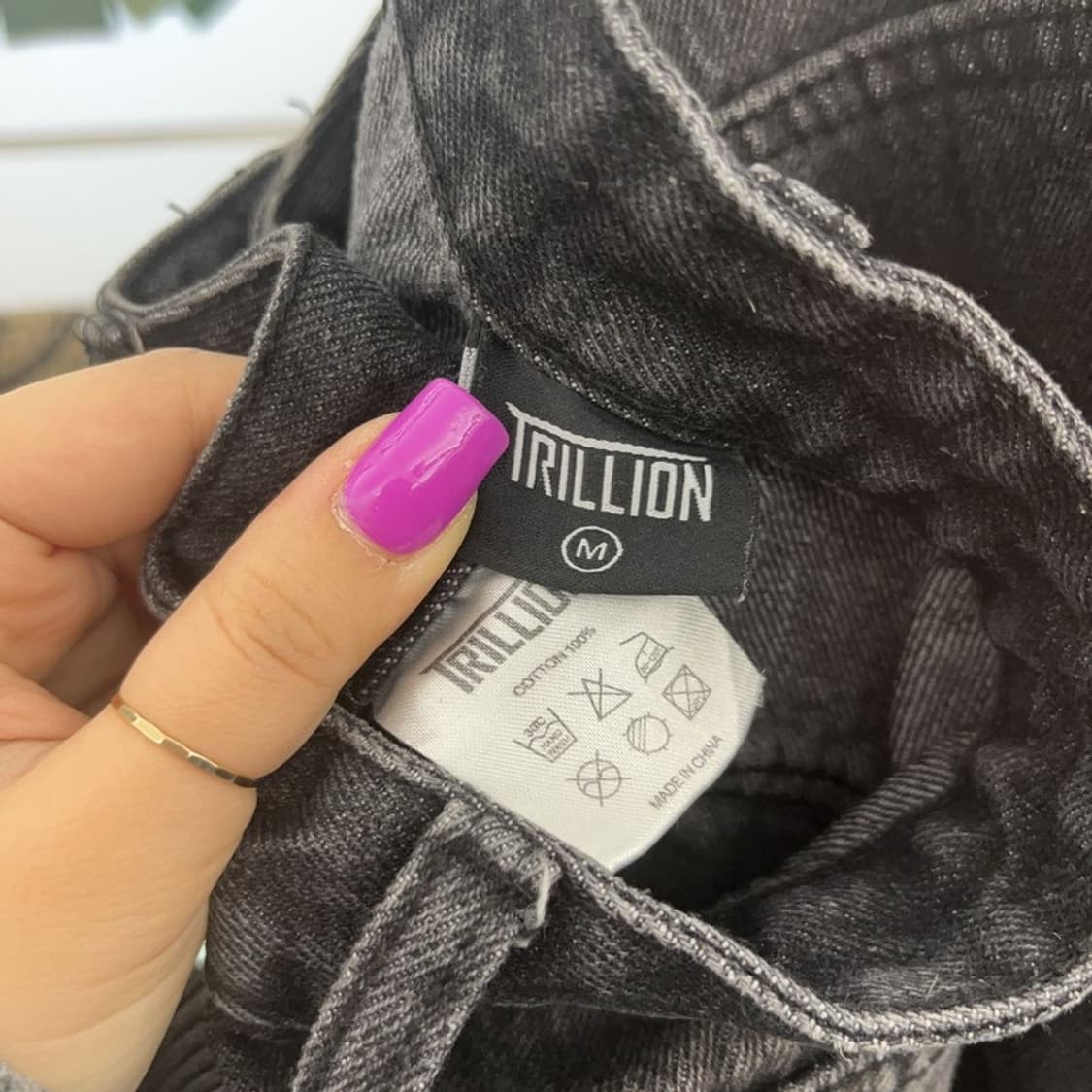 트릴리온 스트릿 카고 흑청바지 M C06996 상품이미지5