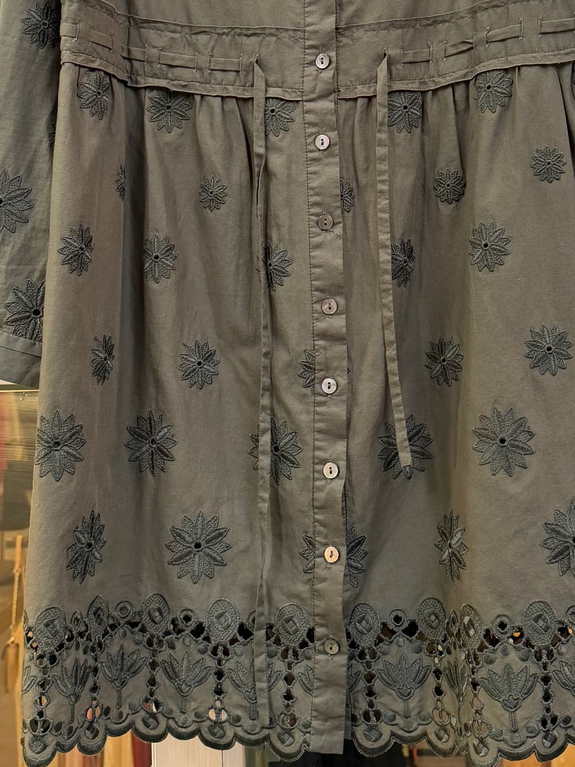 DVF 다이앤본퍼스텐버그 셔츠 드레스 올리브그린 6 상품이미지4