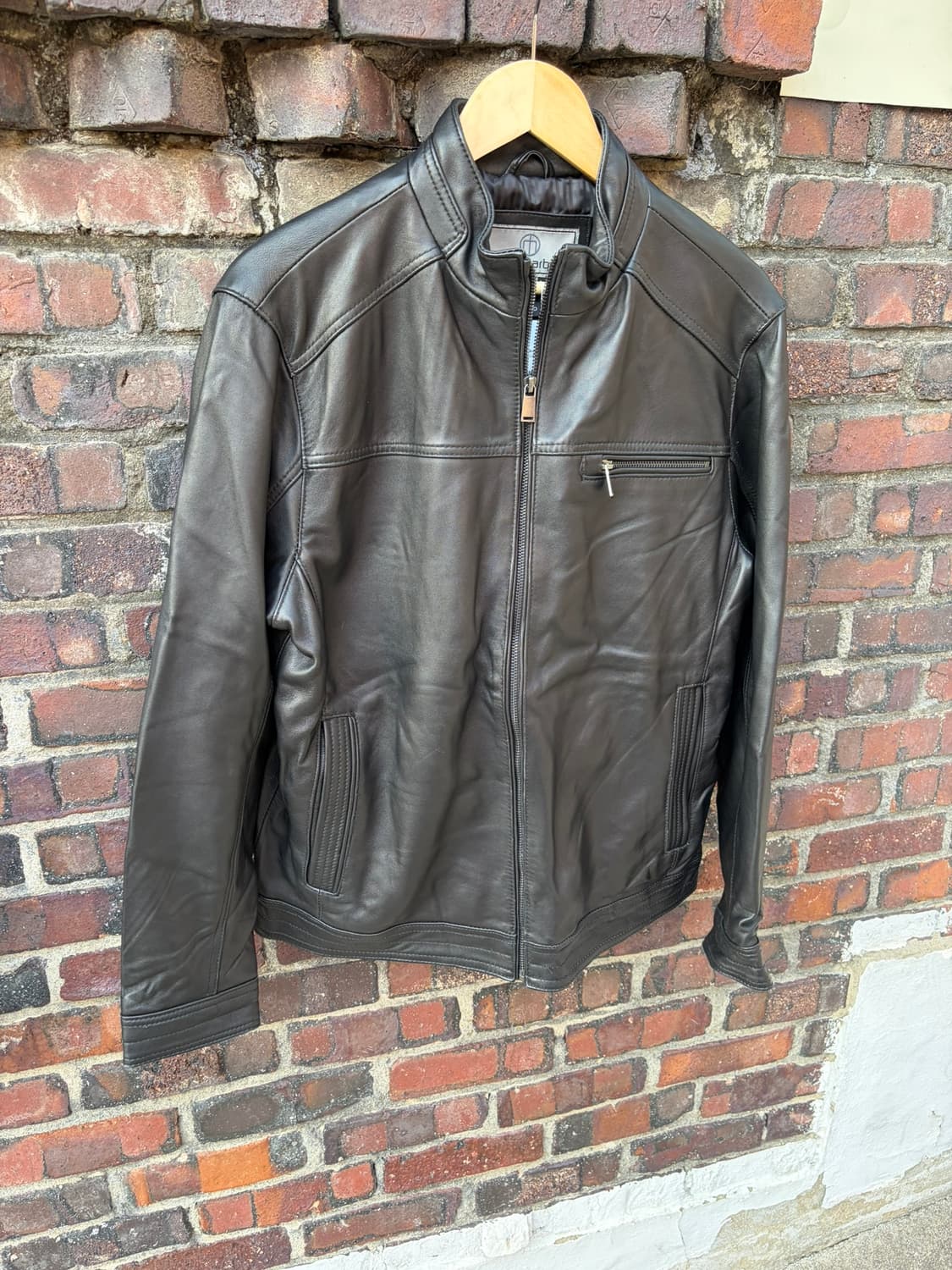 Boston Harbor 싱글 레더 자켓 상품이미지2