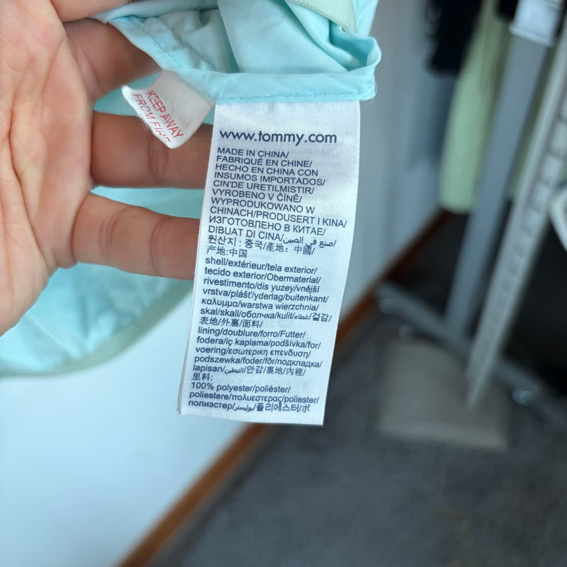 타미힐피거 아동 민트 바람막이 후드집업 상품이미지5