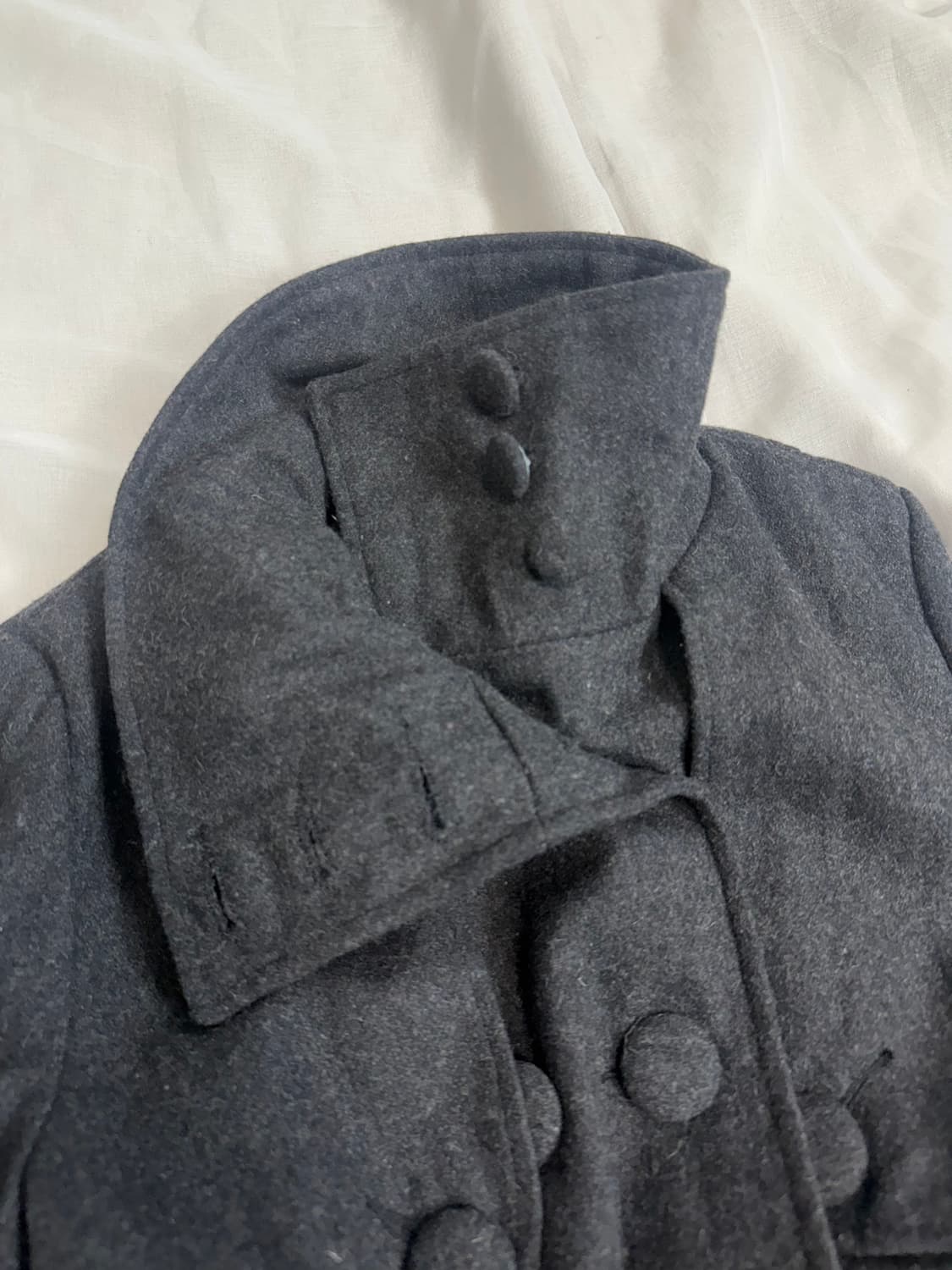 High Neck Wool Coat 상품이미지5