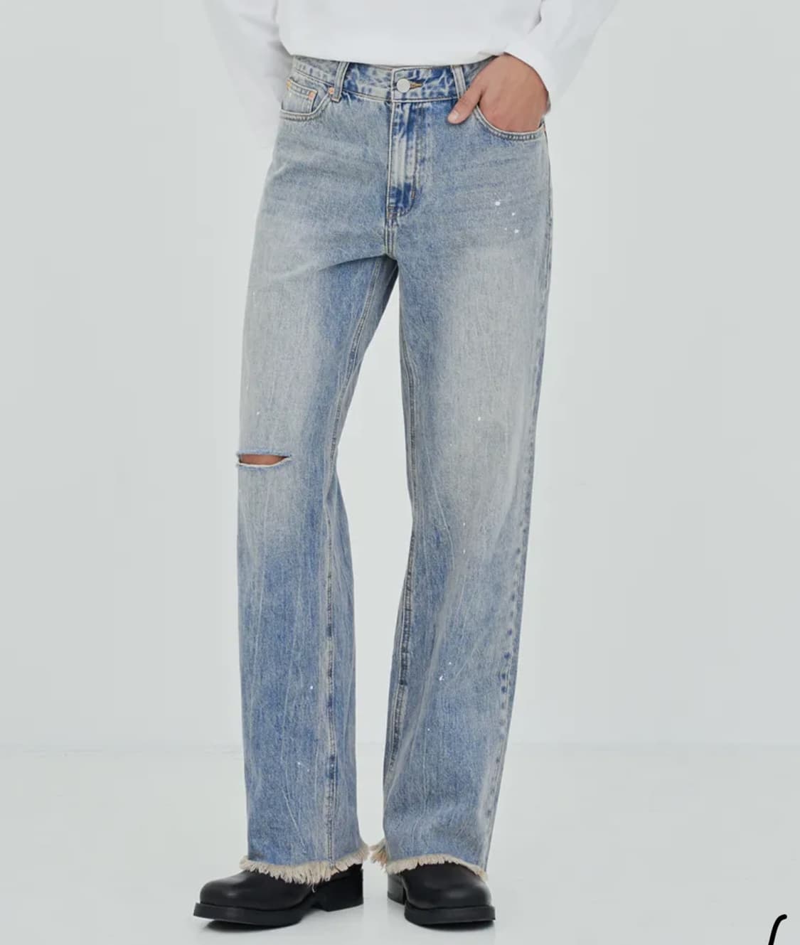 페이탈리즘  #0237 trabus paint jeans 상품이미지1