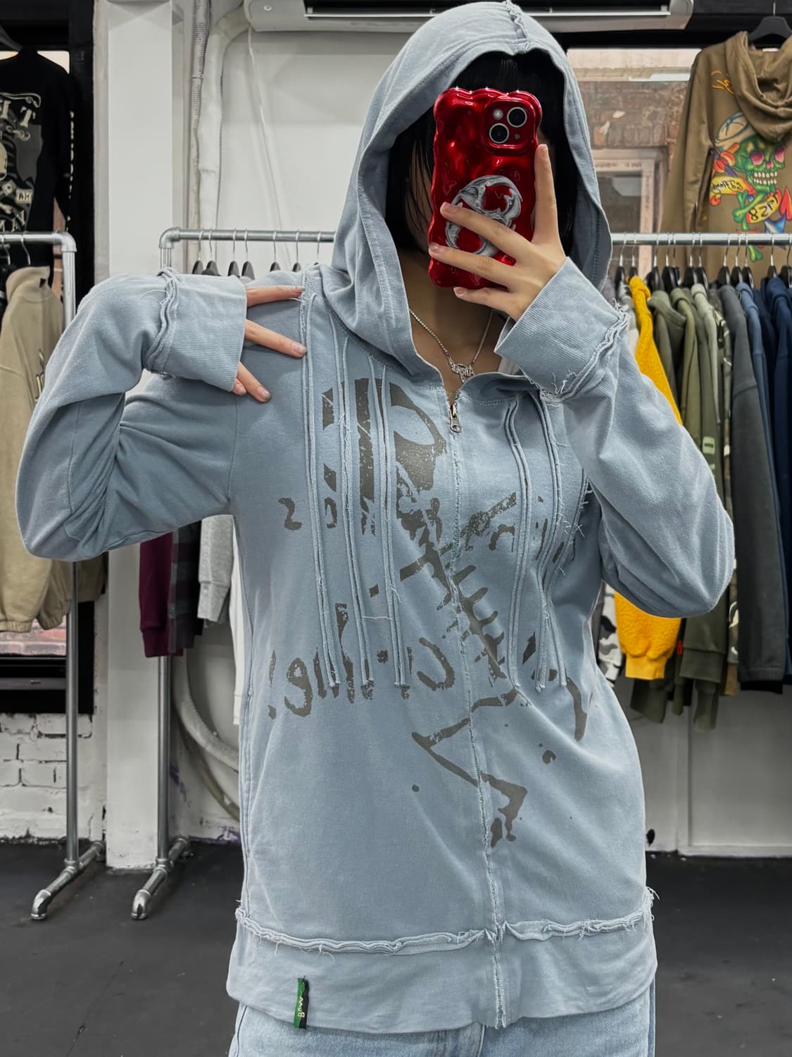 VTG Bum 그런지 스컬 후드집업 상품이미지1