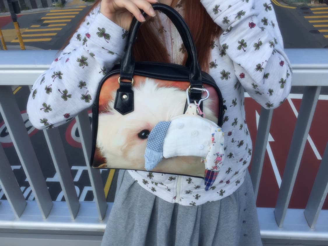 eggu white rabbit wallet(에구 카드 지갑 키링) 상품이미지3