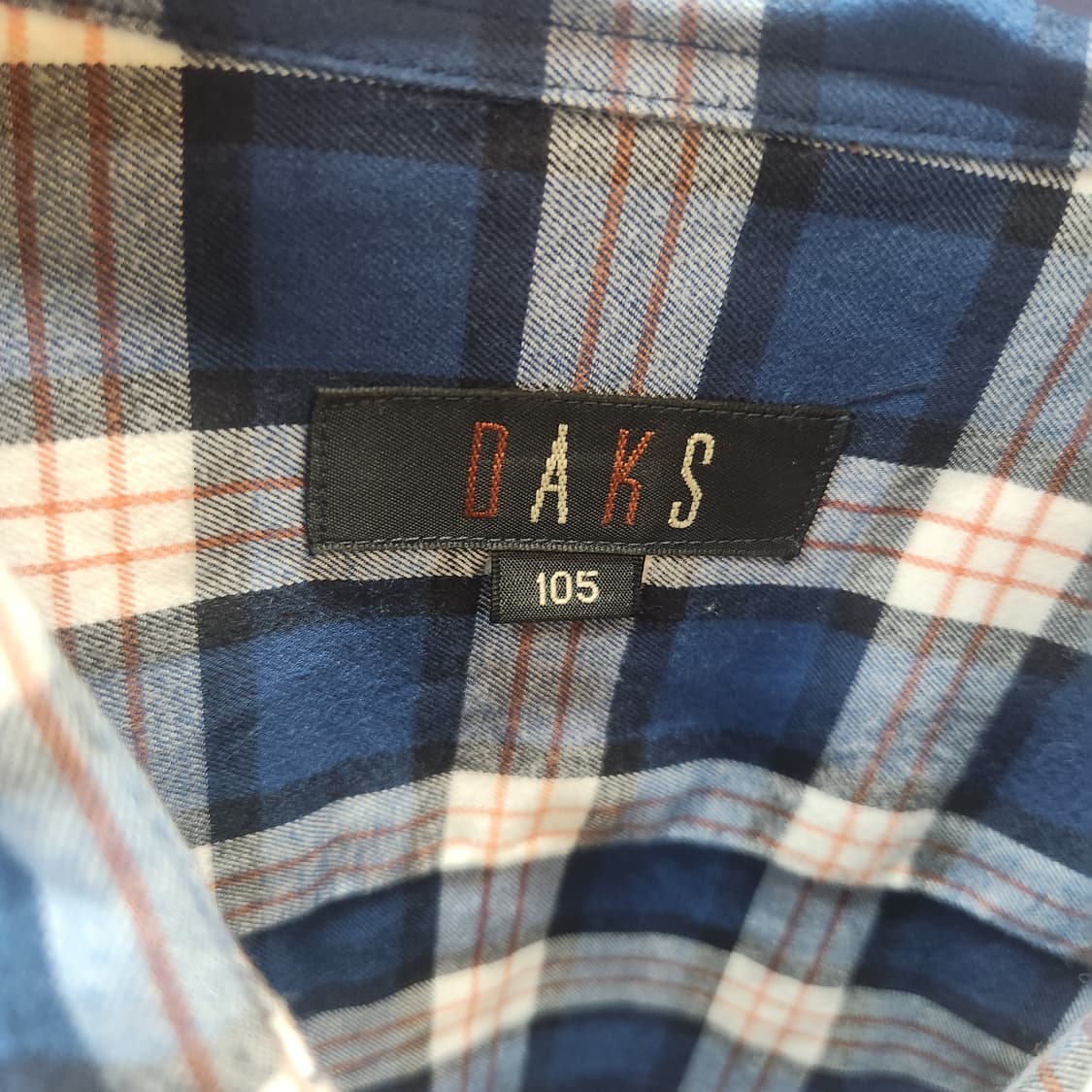 닥스 원포켓 로고 체크패턴 셔츠 105(XL) 상품이미지5