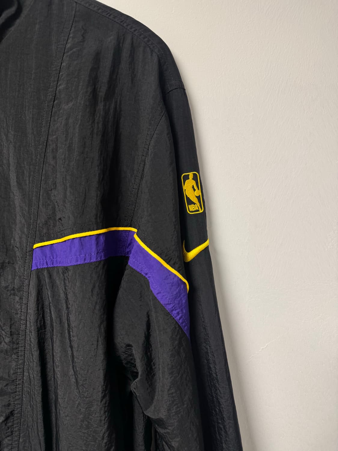 나이키 빈티지 NBA LA레이커스 웜업  뒷 로고 트랙수트 바람막이 M 상품이미지5