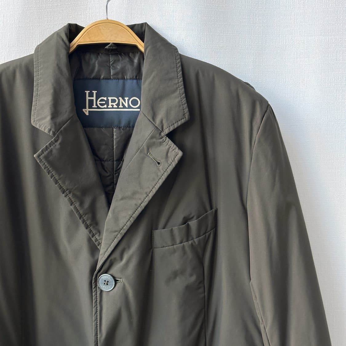 Herno 에르노 패디드 클래식 코트 카키 브라운 54 상품이미지2