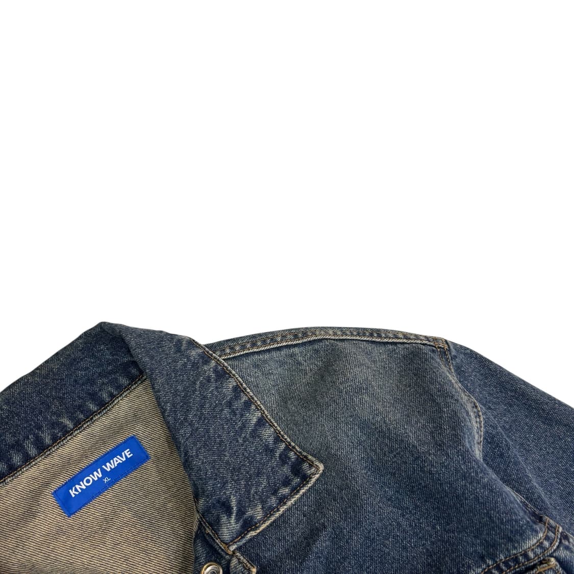 노우웨이브 로고 엠브로더리 데님 트러커 자켓 상품이미지3