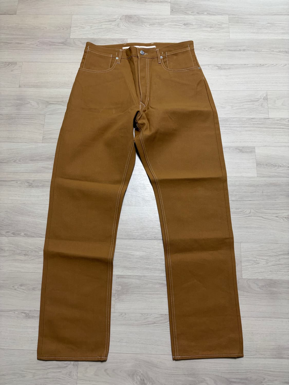 올리브드랩서비스 21 페이크 6포켓 팬츠 덕브라운 L사이즈 판매 상품이미지1