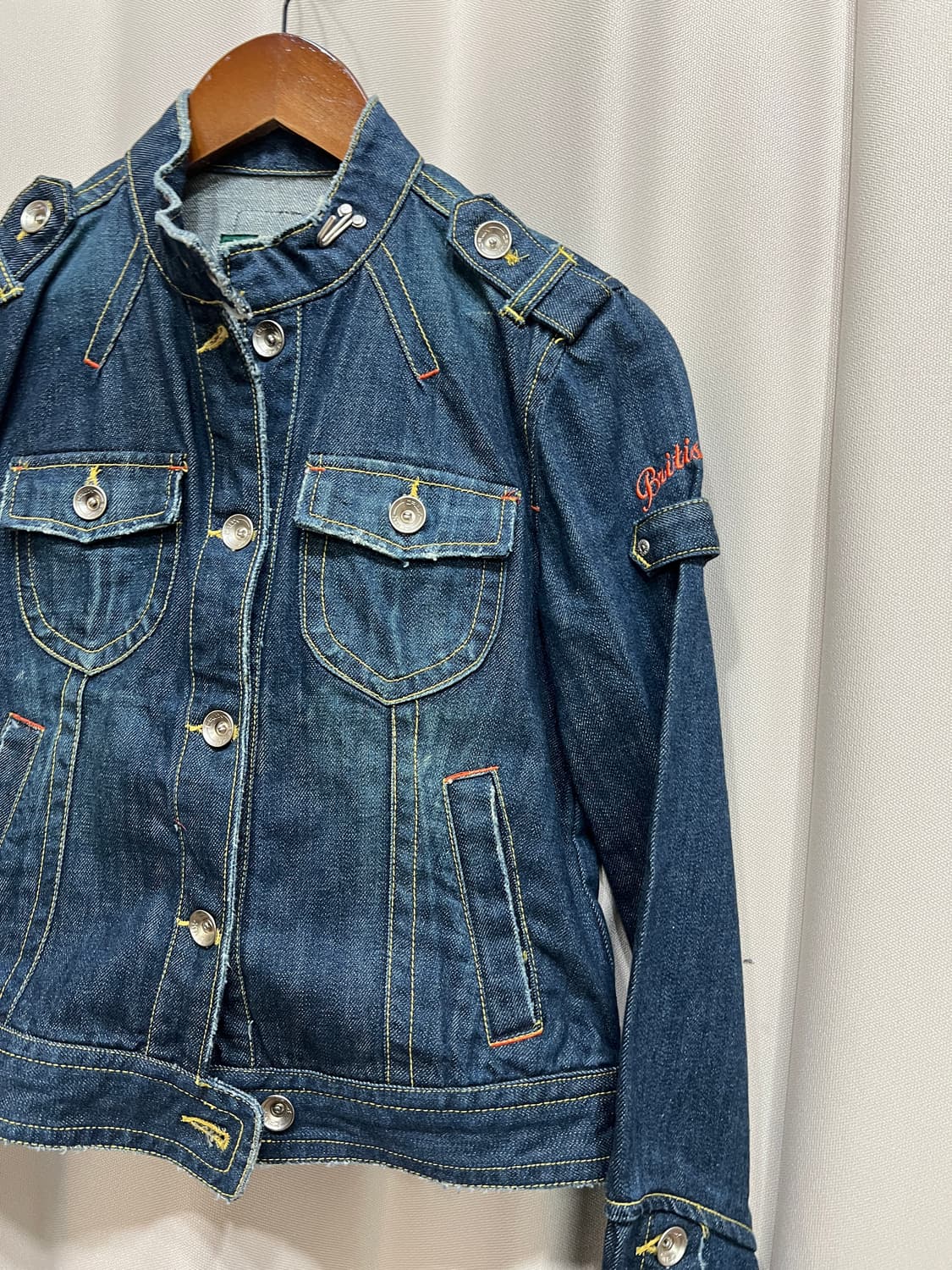 CRUX 빈티지 진청 데님 트러커 자켓  상품이미지4