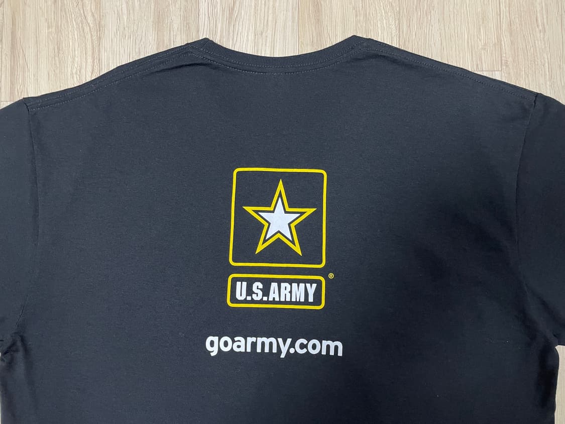 110) 미군 빅로고 ARMY 블랙 반팔티(미국제)새제품(RRL&폴로) 상품이미지1