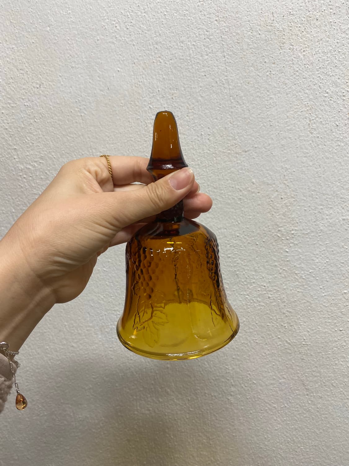 빈티지 앰버 글라스 벨 소품 상품이미지2