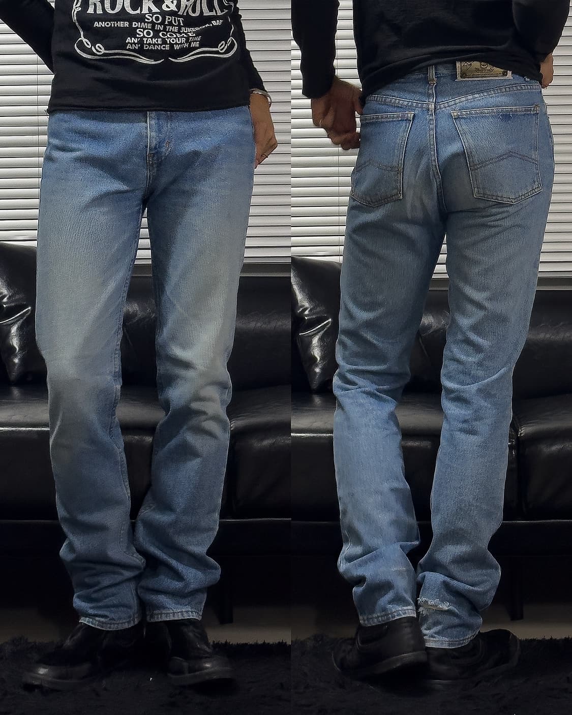 {Armani Jeans} High-Waist Straight Jeans 상품이미지1