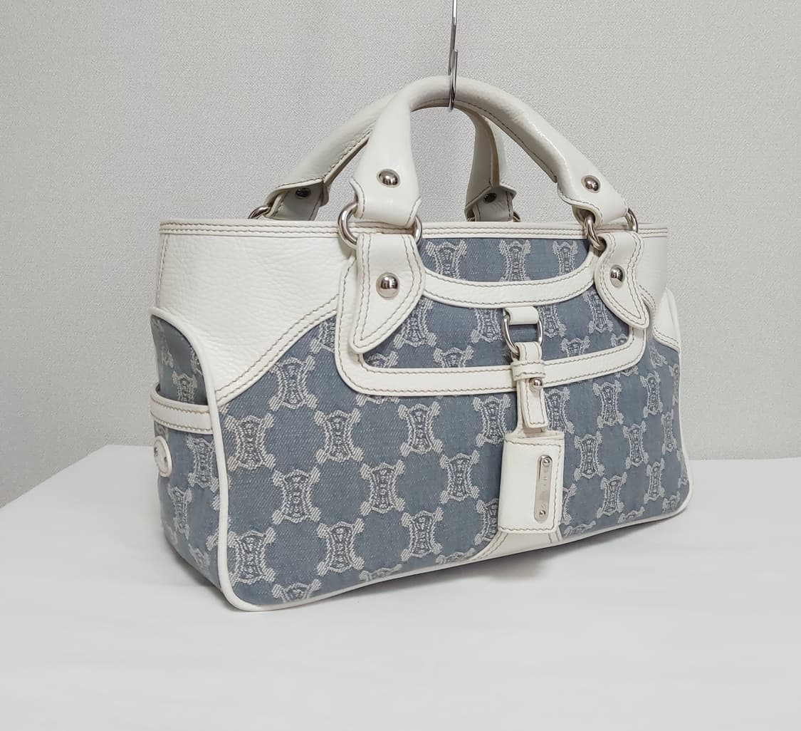 셀린느 데님 마카담 트리오페 부기백 토트백 (정품) 상품이미지4