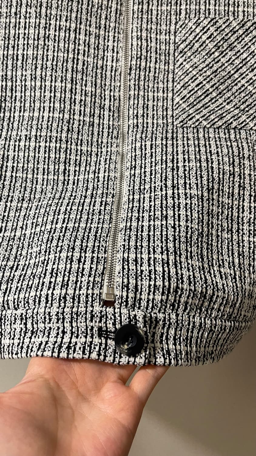 새상품) 엔오르 트위드 크롭 집업 자켓 정가 238,000원 하객룩 상품이미지6