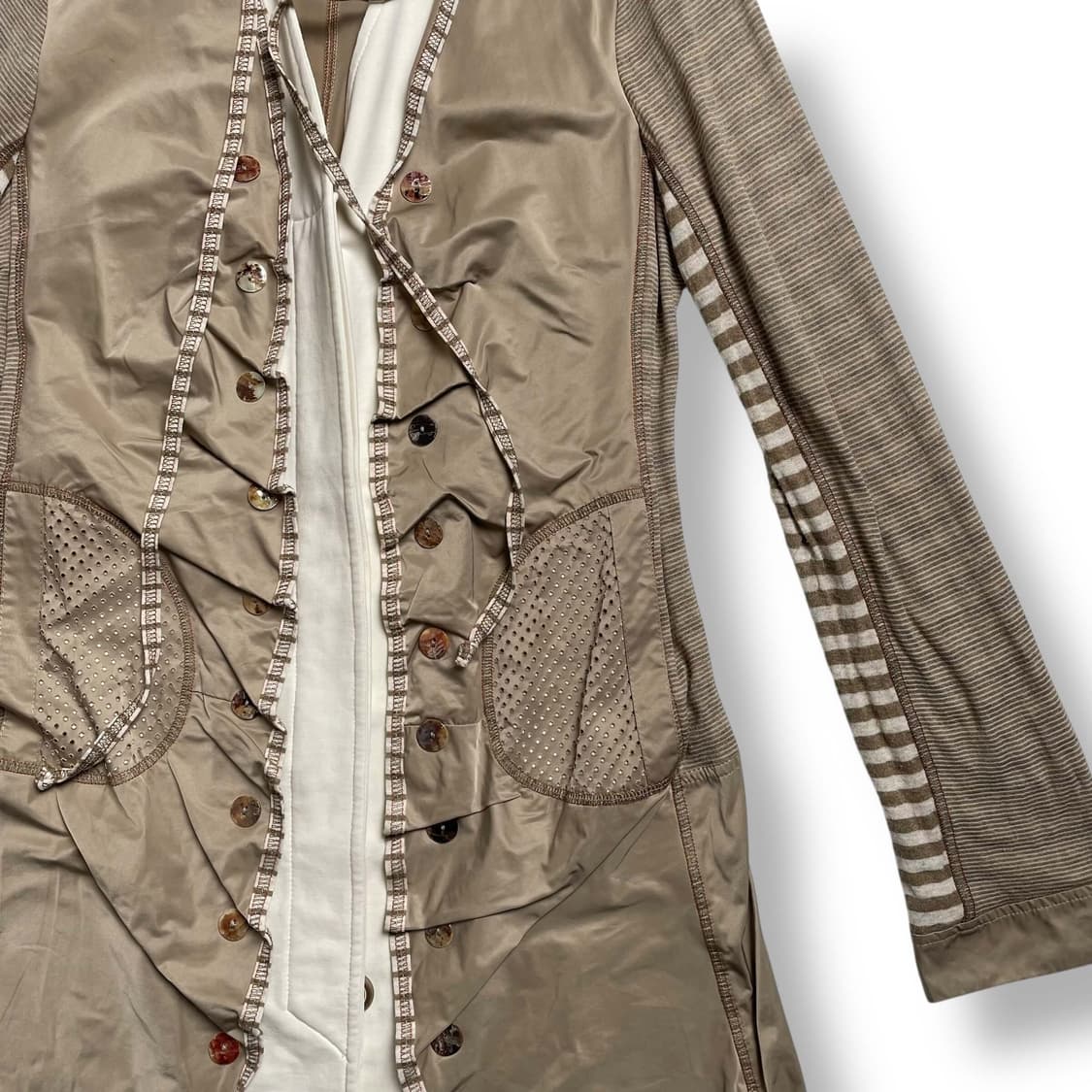 a-mar 멀티 패브릭 셔링 코트 (italy)   상품이미지4