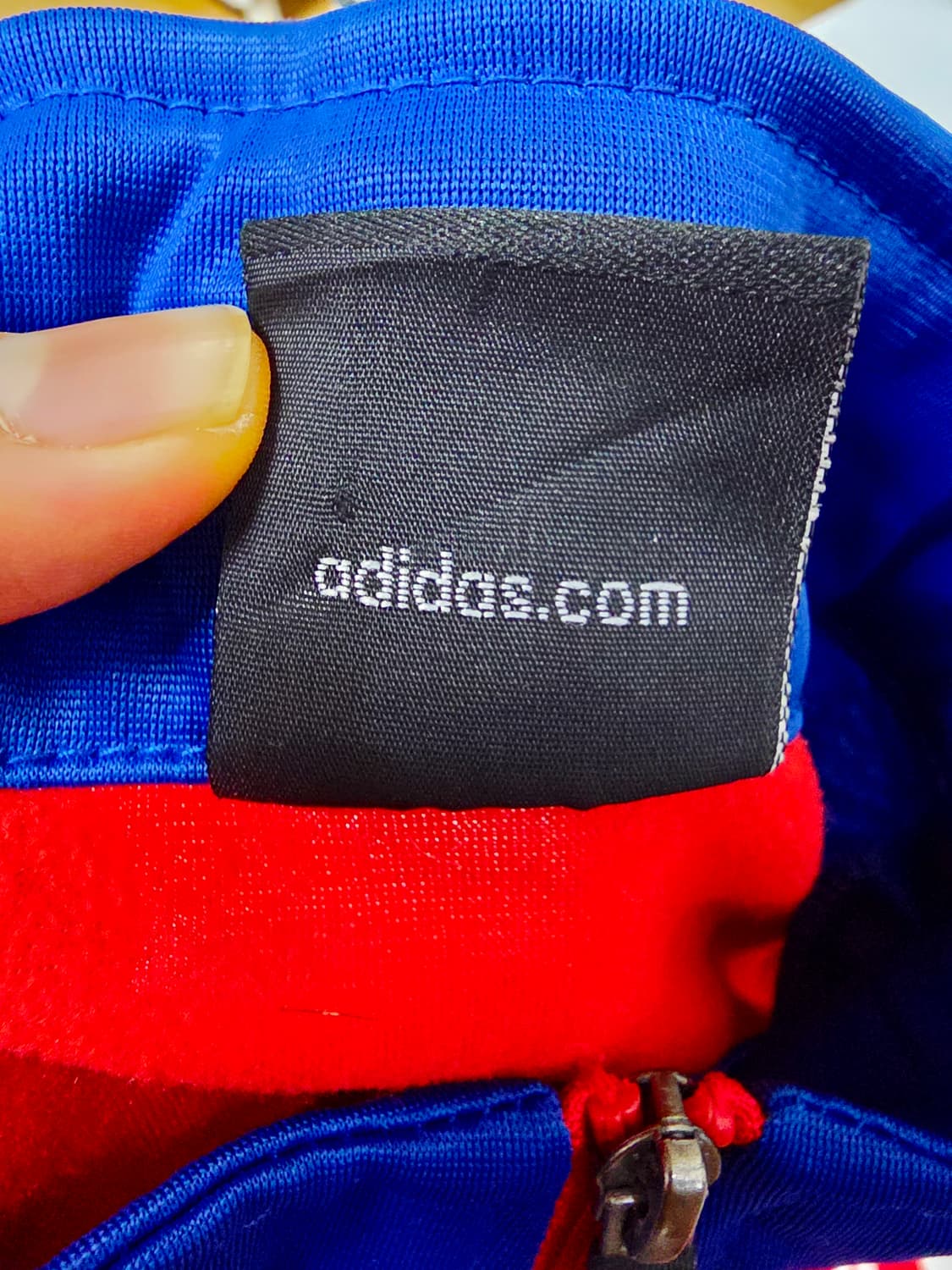 아디다스 필리핀 국대 블루 레드 사선 배색 트랙탑 져지 (실측90-95) 상품이미지7