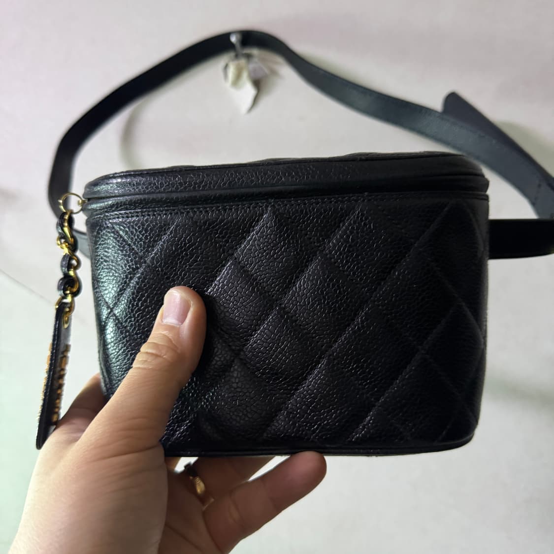 샤넬 캐비어 패니팩 벨트 가죽 가방 상품이미지6