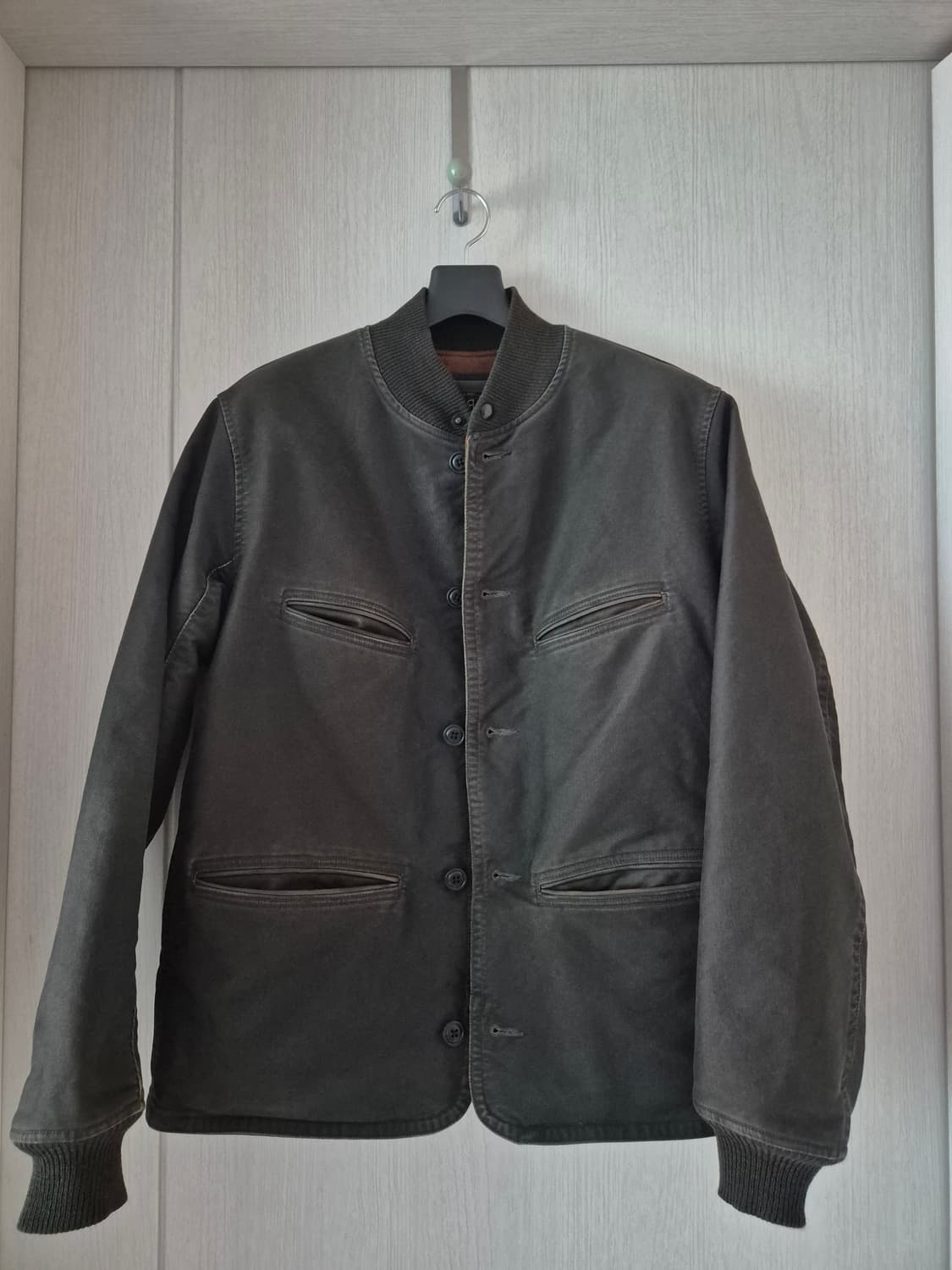 RRL 레더 트림 코튼 보머 M 상품이미지2