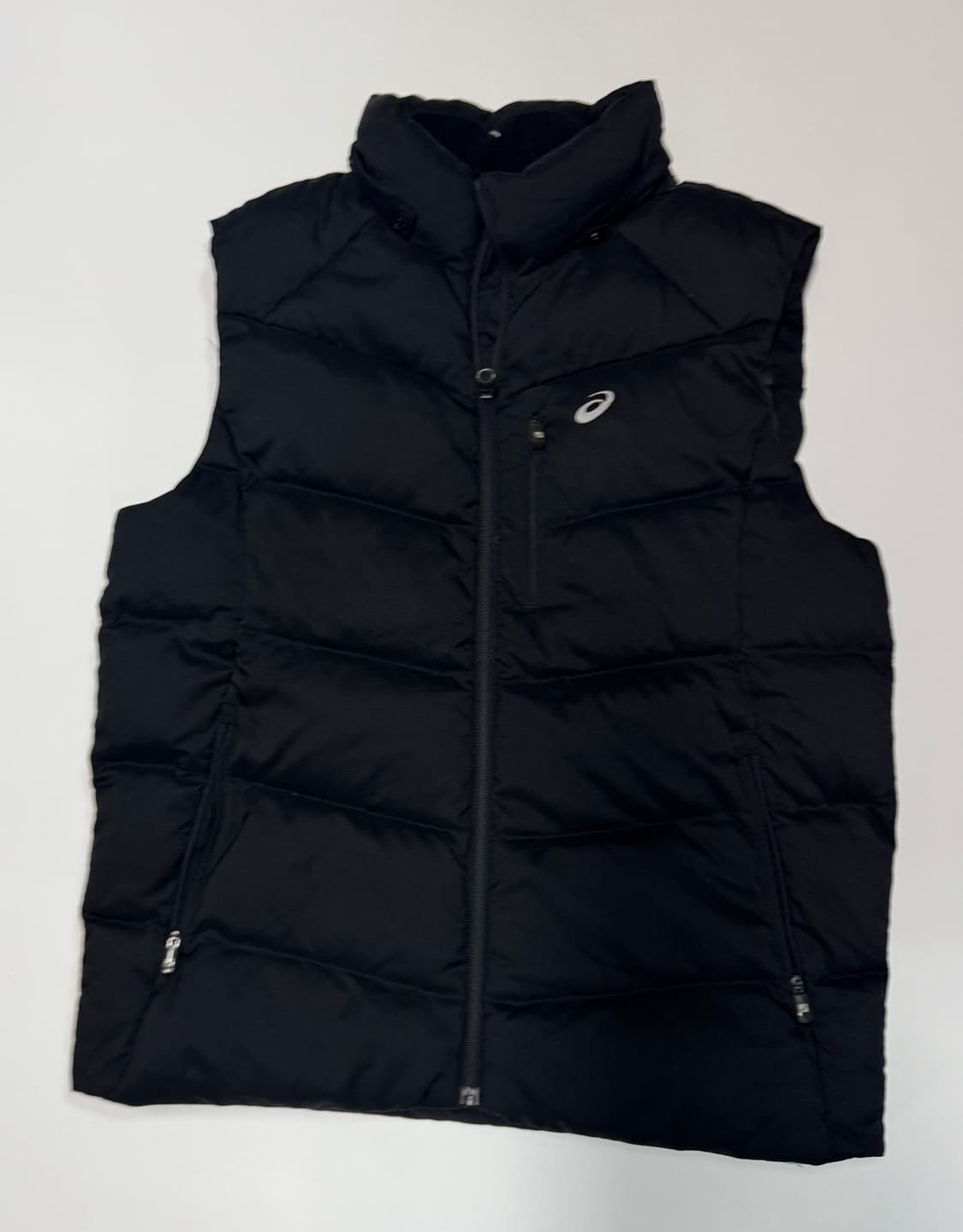 아식스 덕 다운 블랙 패딩 조끼 XL 상품이미지1