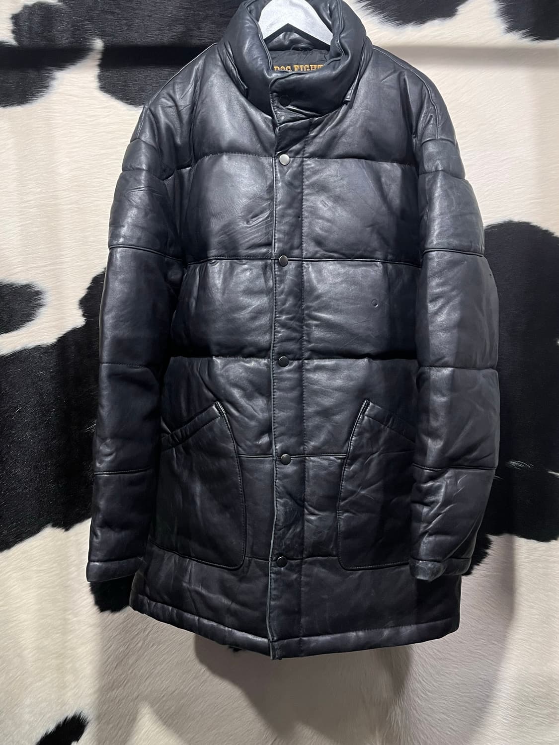 오버핏 레더 패딩 상품이미지1