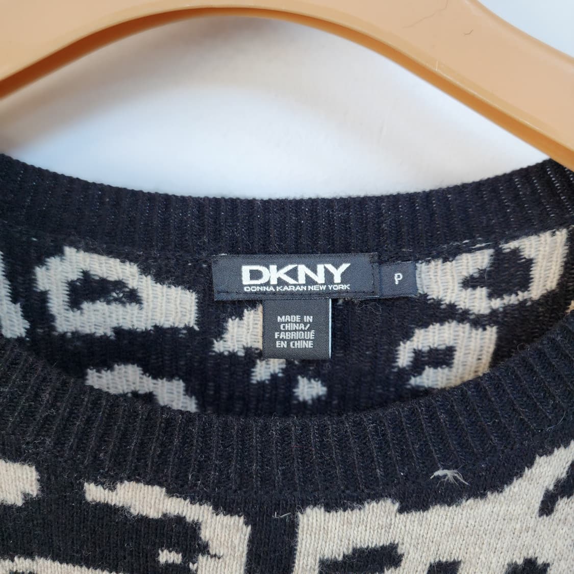 DKNY 레오파드 패턴 니트 원피스 상품이미지2