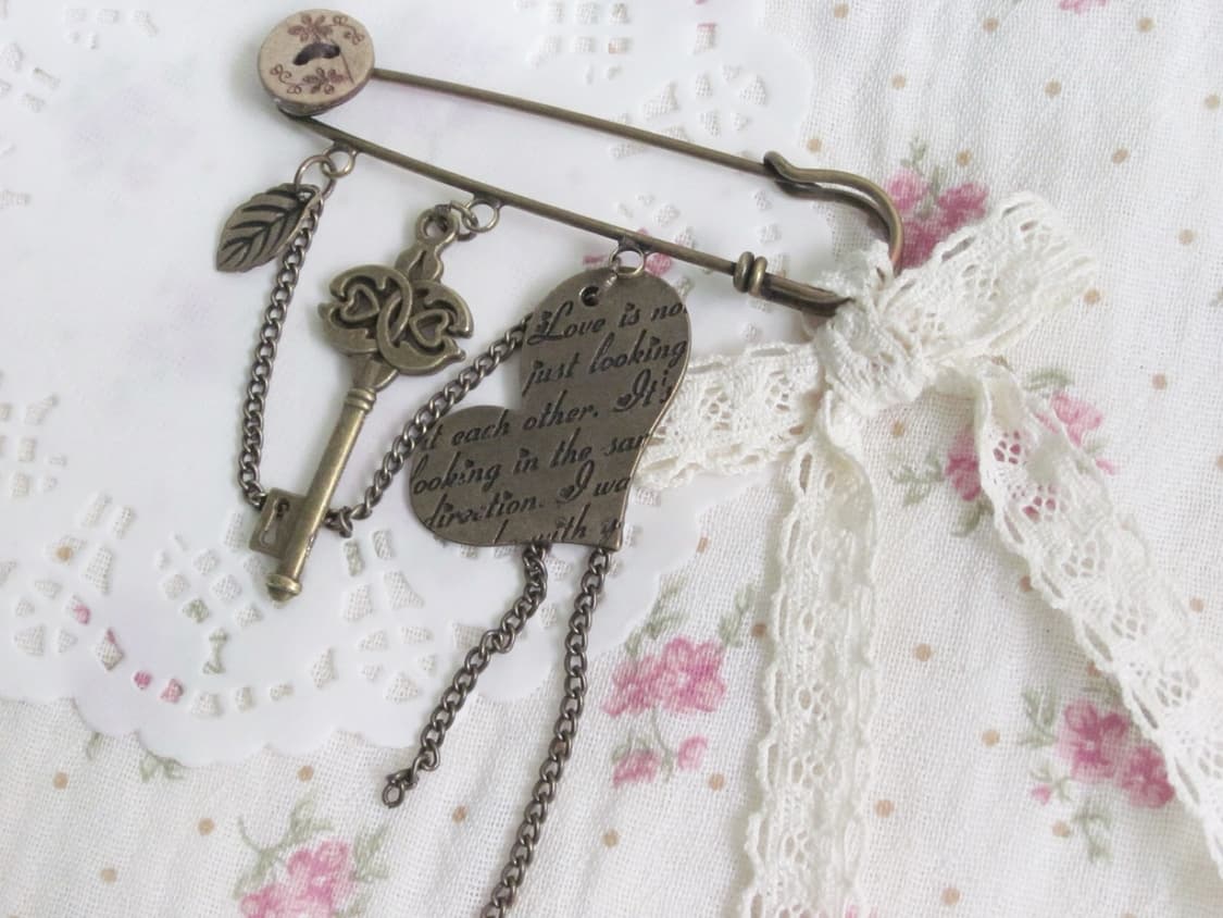 핸드메이드 열쇠 앤틱클립 상품이미지3