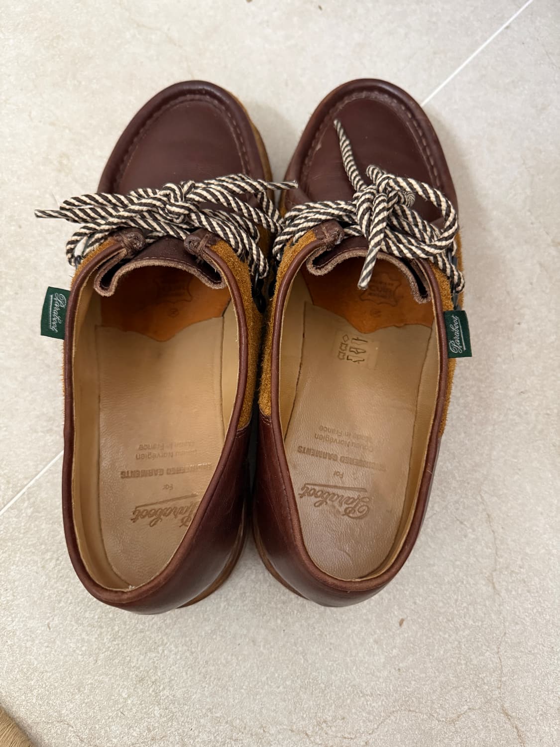 파라부트 미카엘 eu 41.5 엔지니어드 가먼츠 콜라보 위스키 색상 팝니 상품이미지6