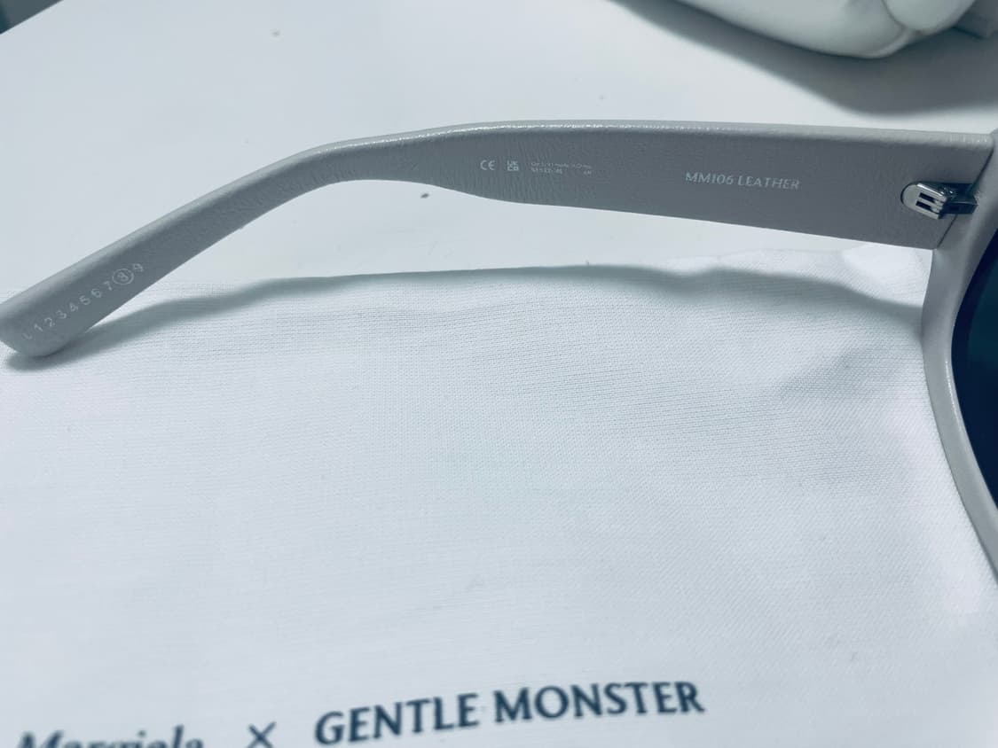 젠틀몬스터 메종마르지엘라 선글라스 레더 IVORY 상품이미지5