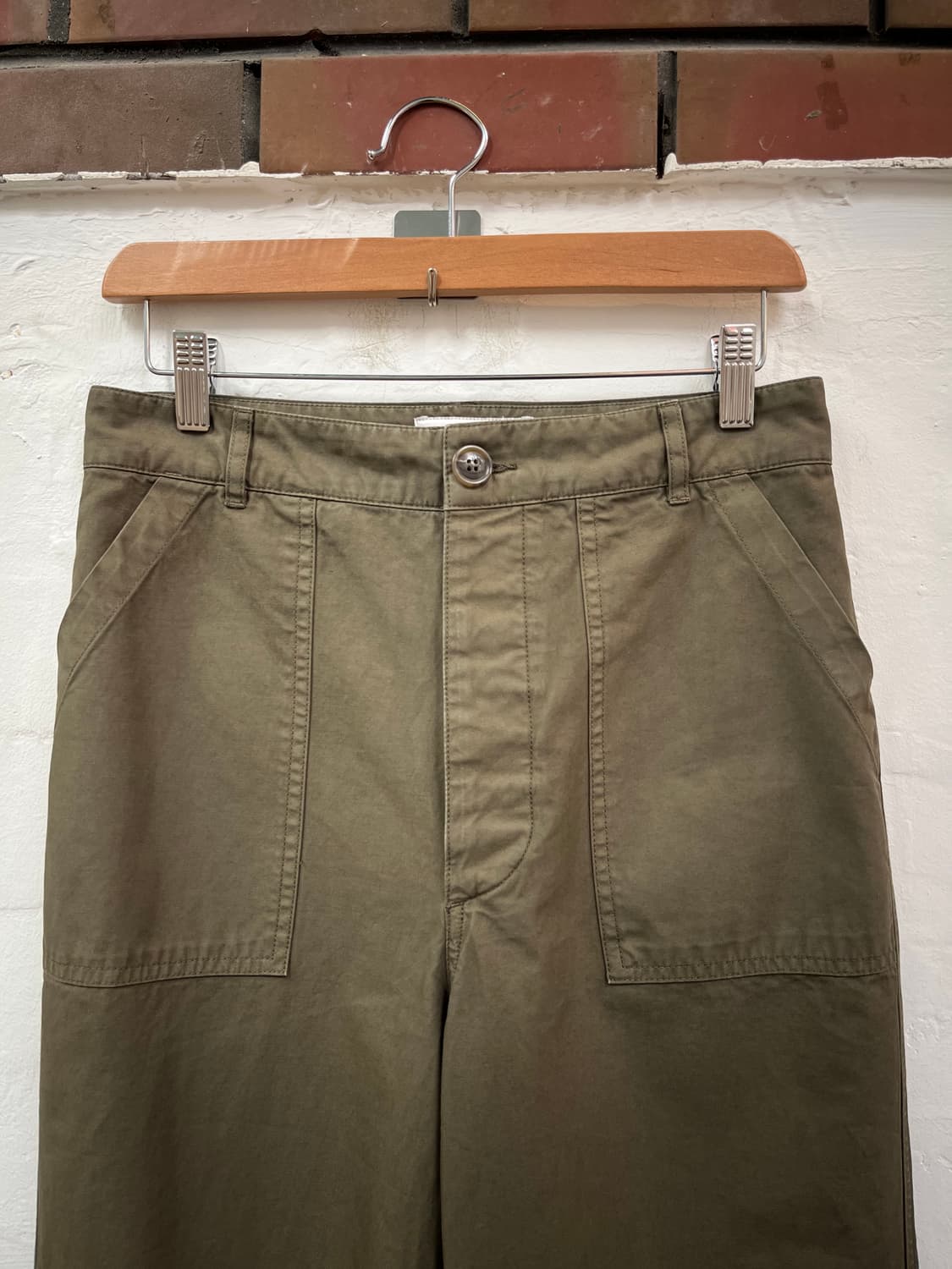 Officine Generale 우먼 카키 퍼티그팬츠 W27 상품이미지2