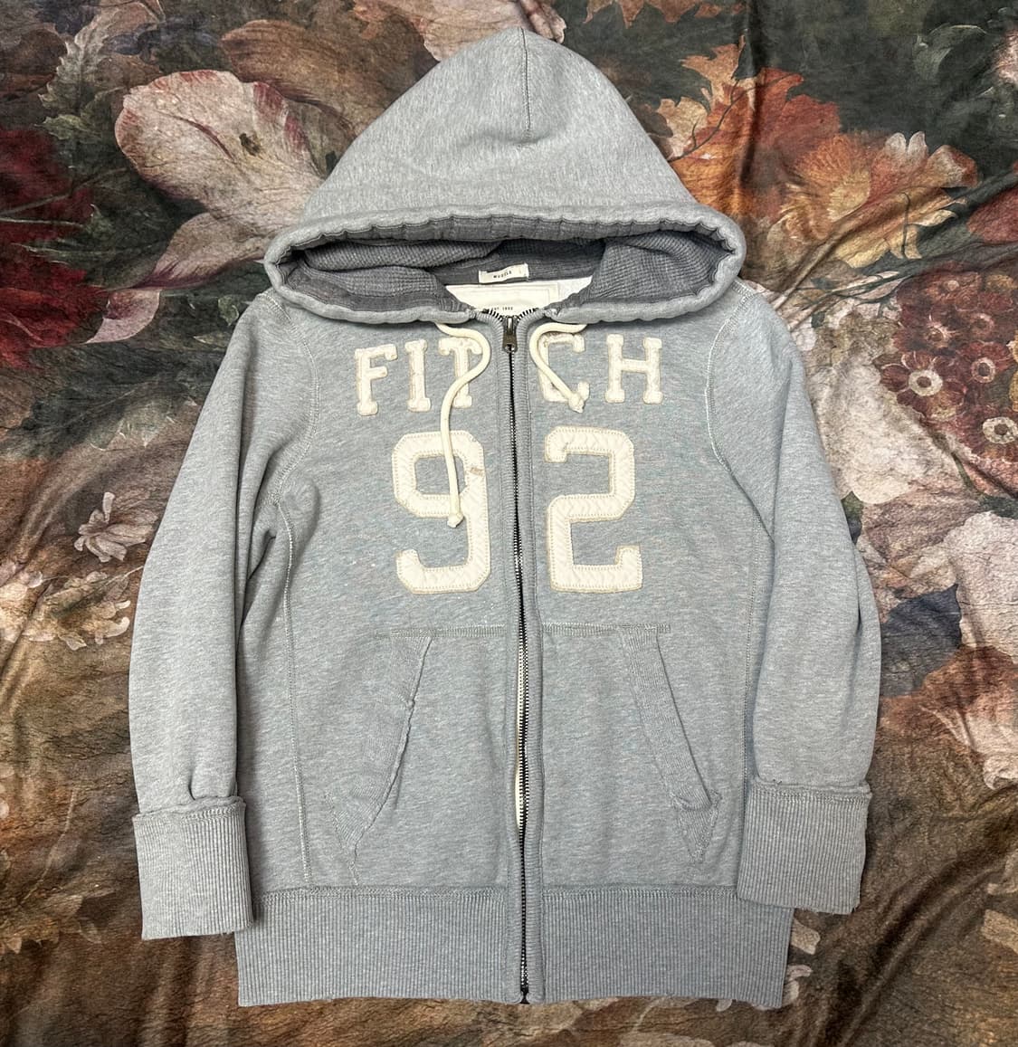 아베크롬비 빈티지 타이트핏 그레이후드집업 S 상품이미지1