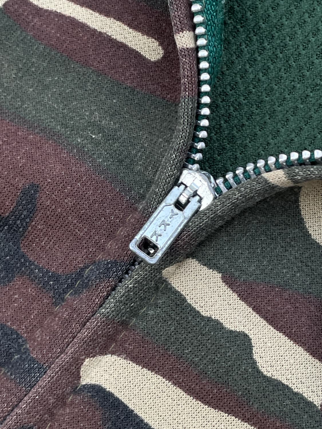 80~90s Camo Thermal Hood Zip(USA Made) 상품이미지4