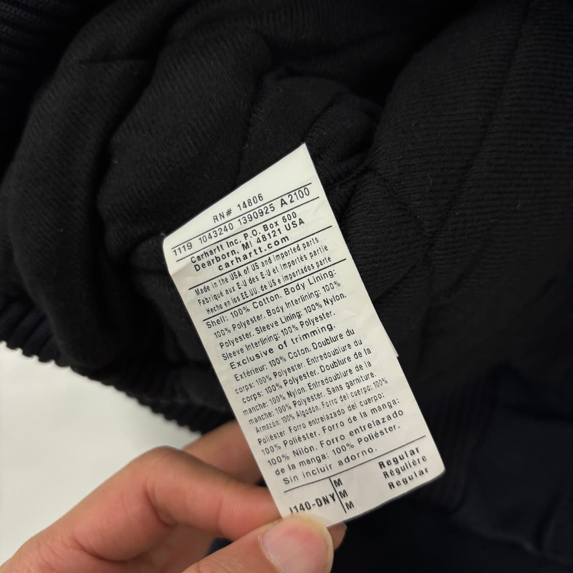 칼하트 j140 액티브 자켓 상품이미지8