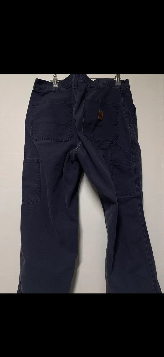 칼하트 던가리 싱글니 팬츠 미드나잇 블루 상품이미지2