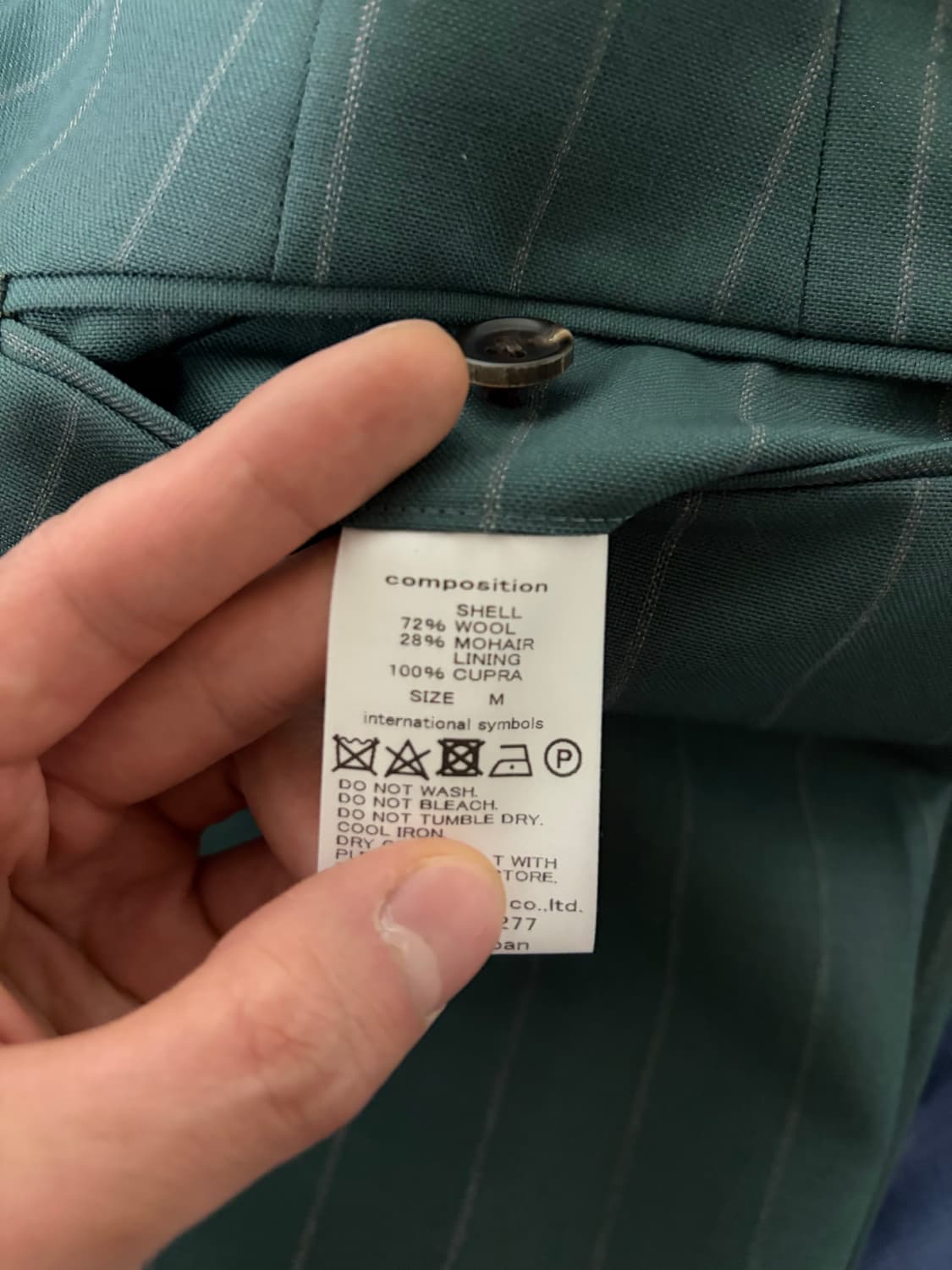 와코마리아 도멜 스트라이프 울 트라우저 M 상품이미지3