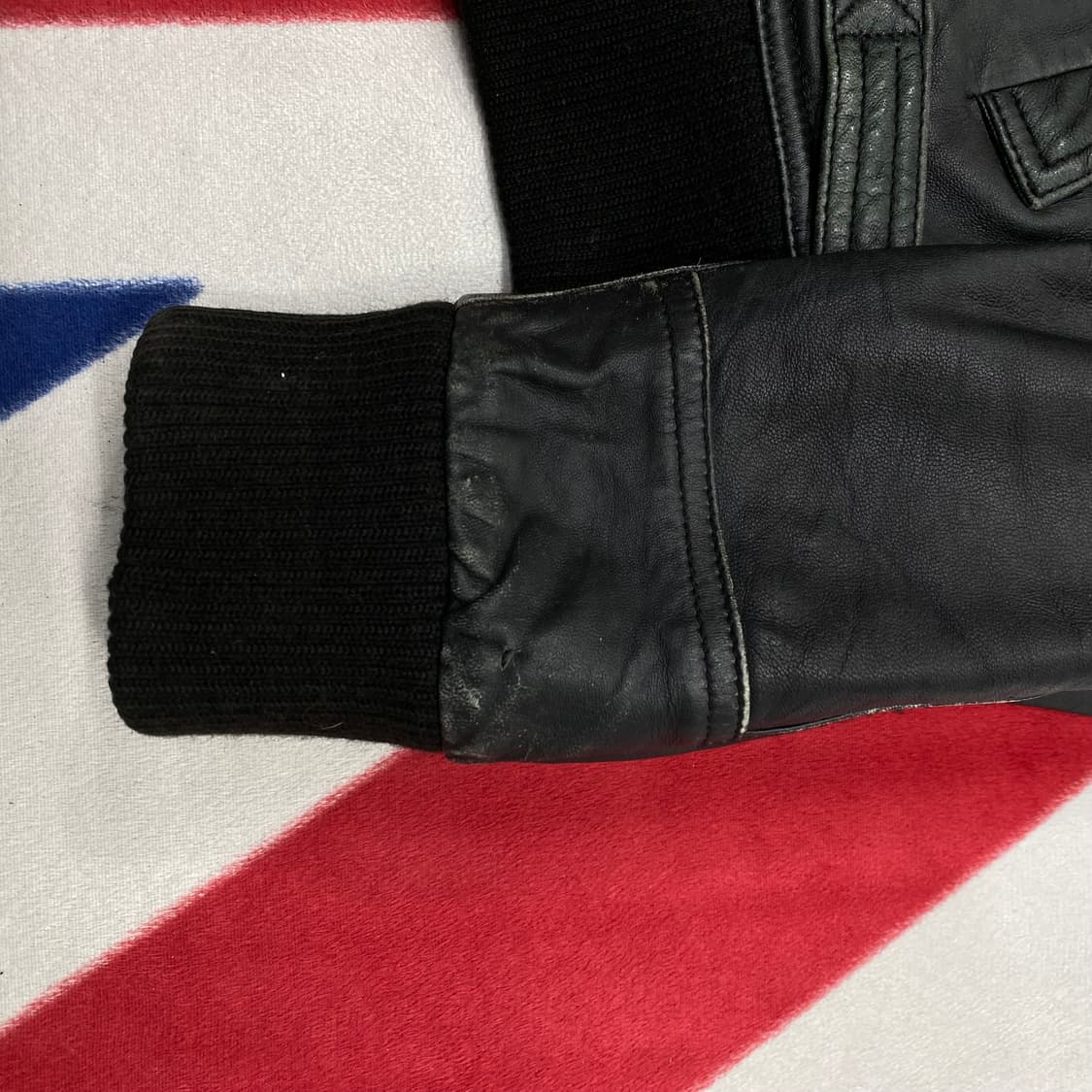 자라 리얼레더자켓 L 상품이미지6