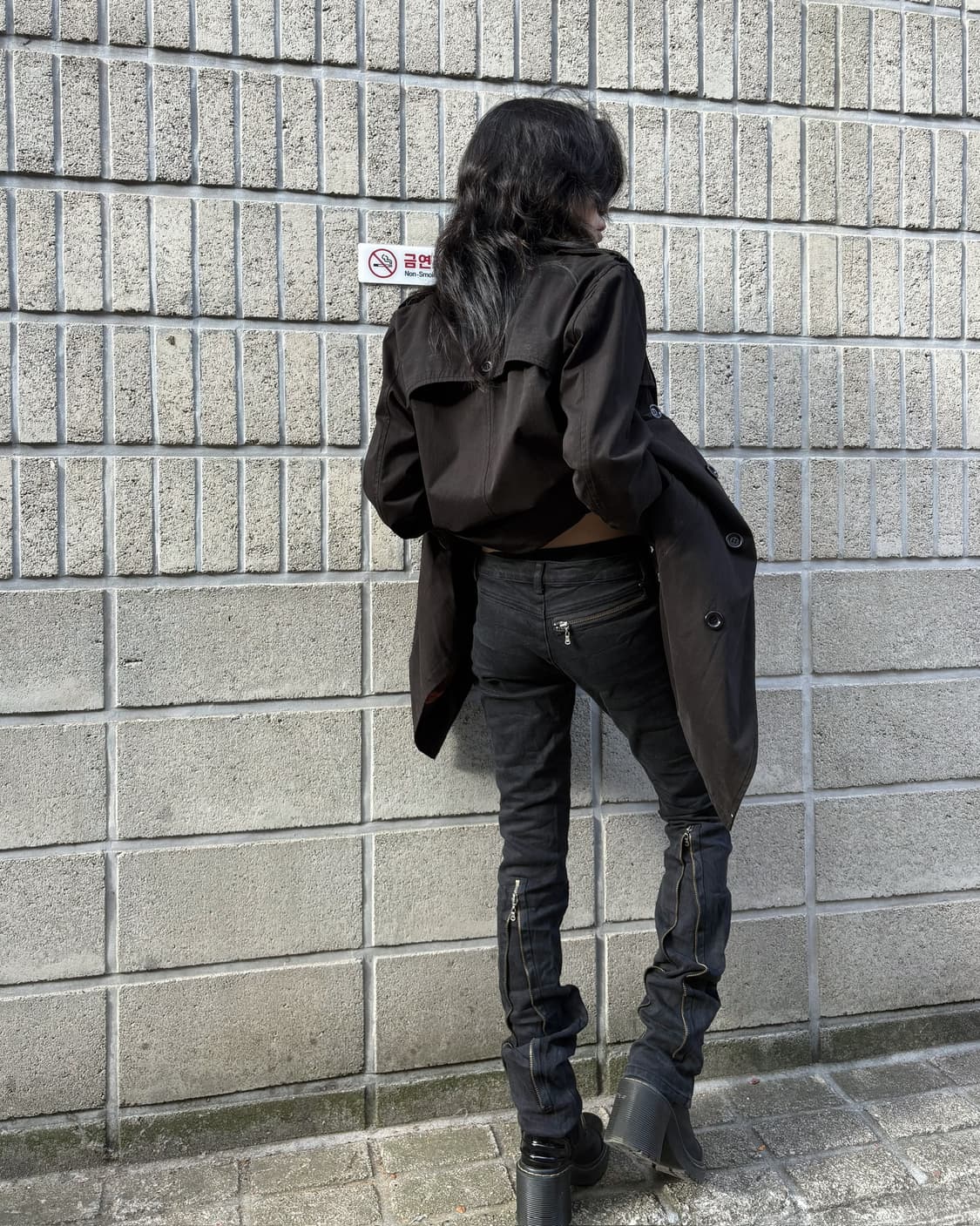 질 스튜어트 지퍼 디테일 슬림 실루엣 진 상품이미지7