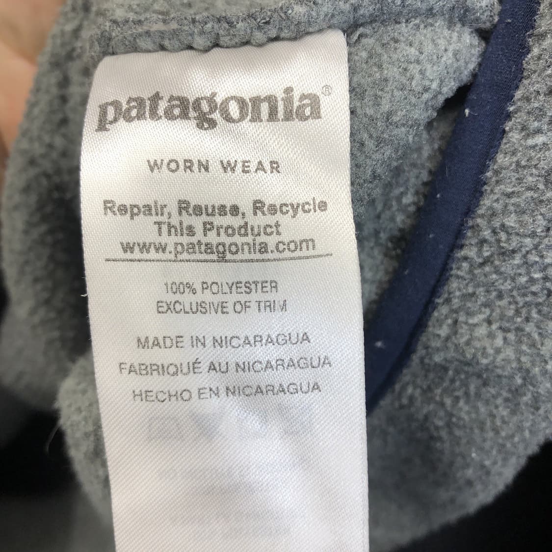 17FW 파타고니아 신칠라 스냅-T 그레이/네이비 상품이미지4