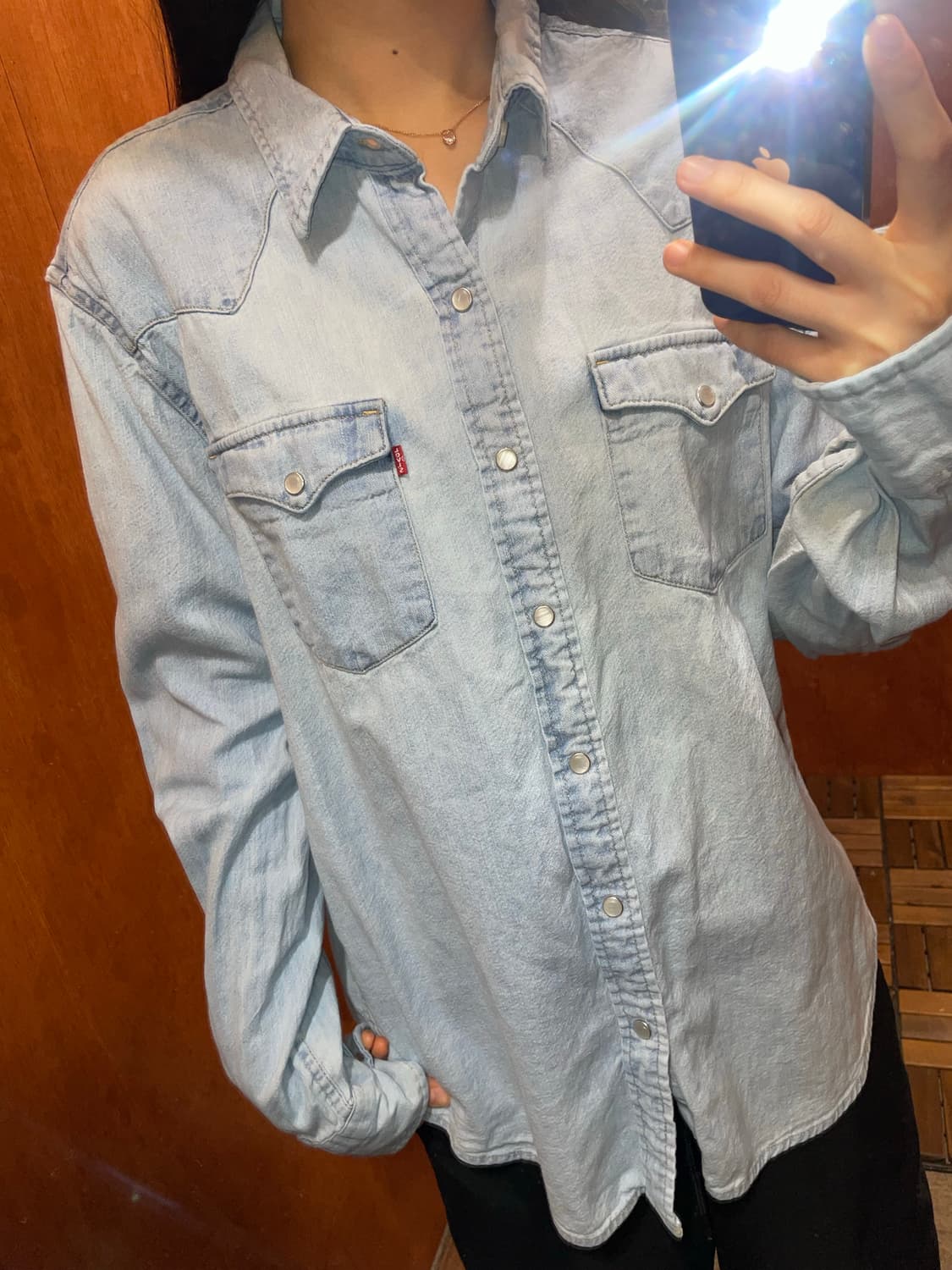 (L) Levi's 리바이스 코튼 데님 셔츠 상품이미지2