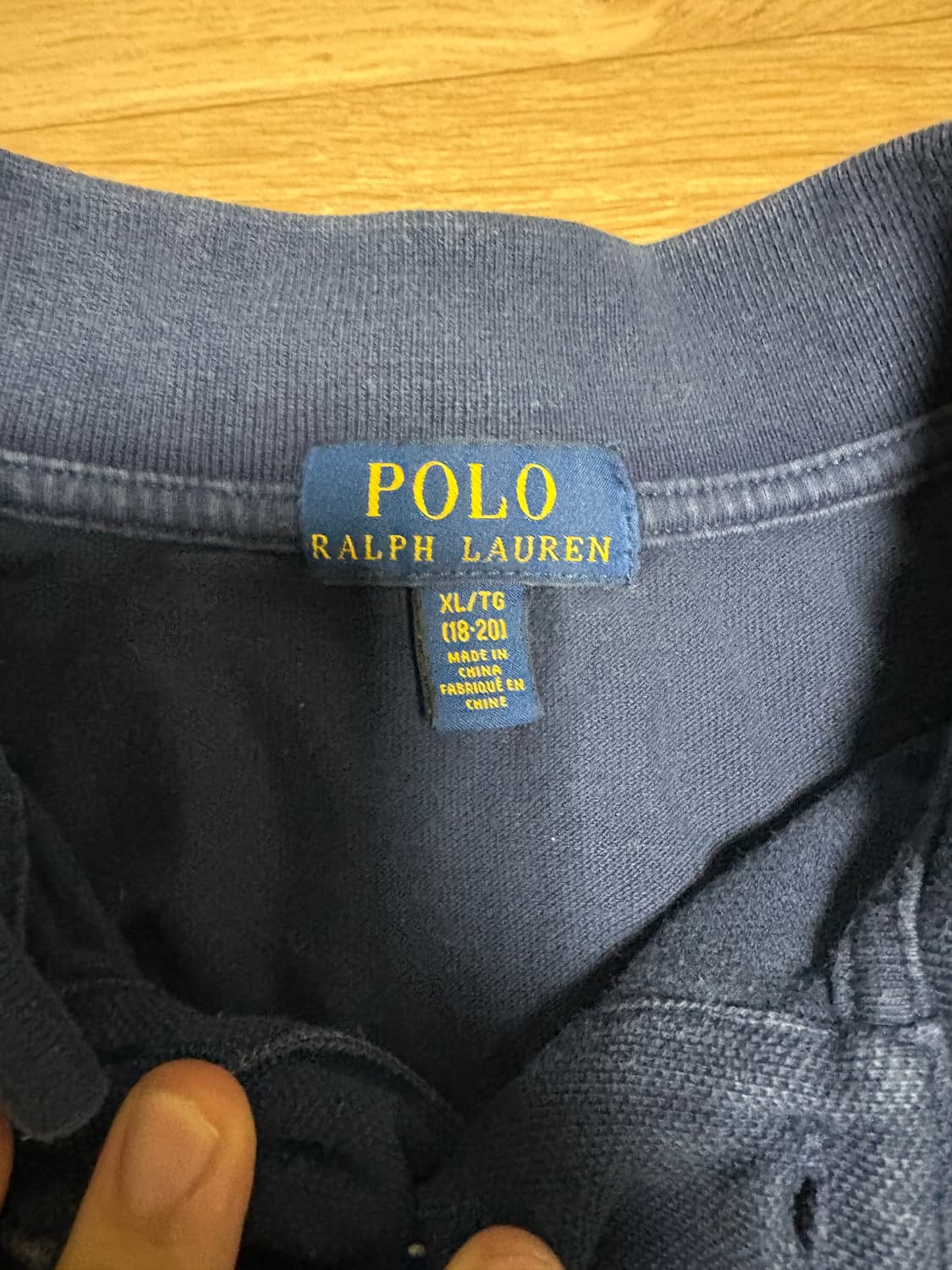 폴로 긴팔티 네이비 상품이미지2