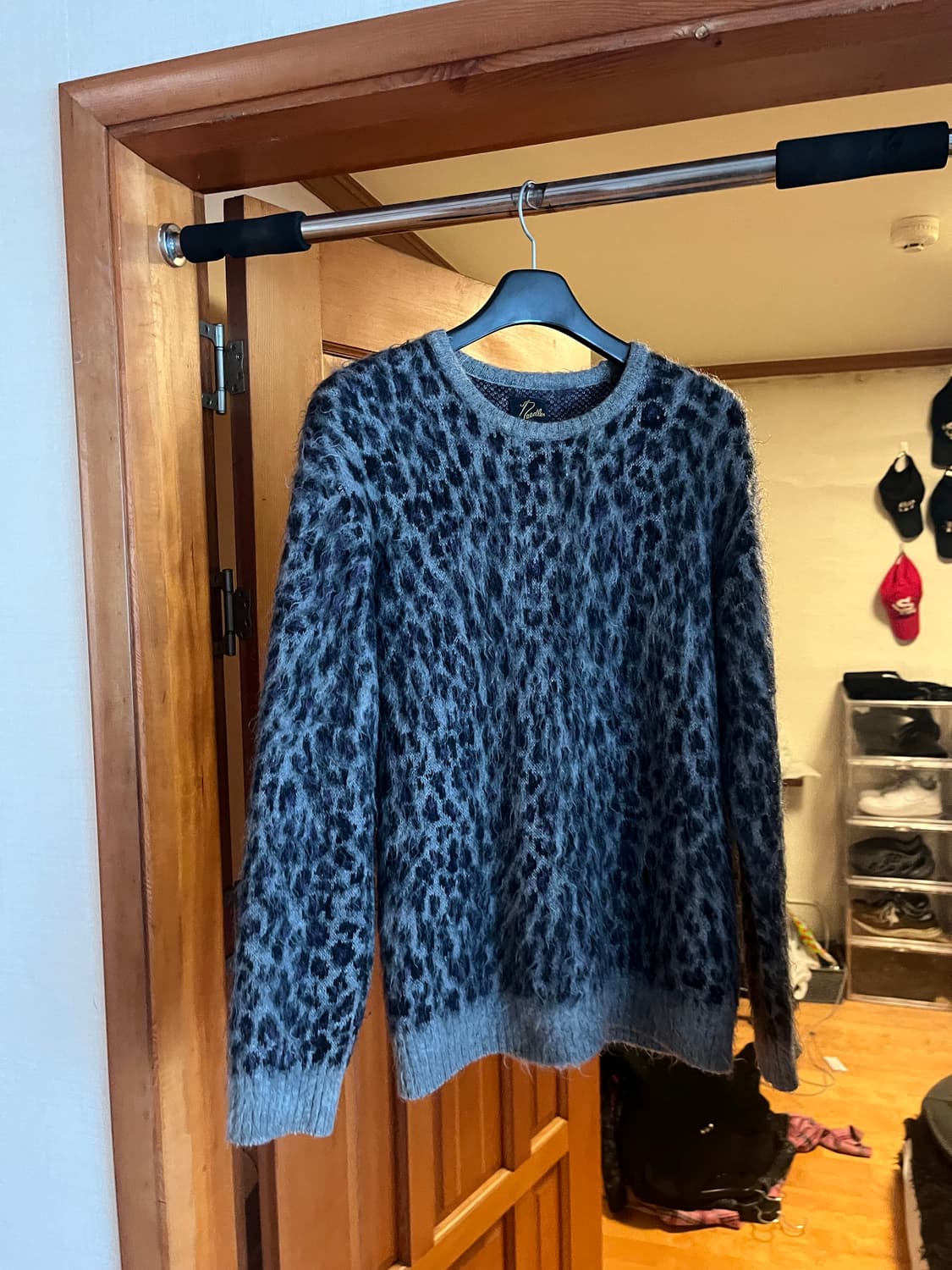 M) 니들스 레오파드 니트 상품이미지1